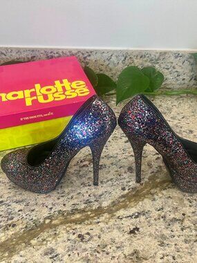 Charlotte Russe Glitter heels